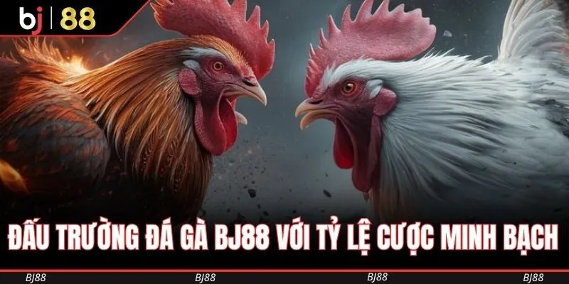 Đấu trường đá gà BJ88 với tỷ lệ cược minh bạch và công bằng